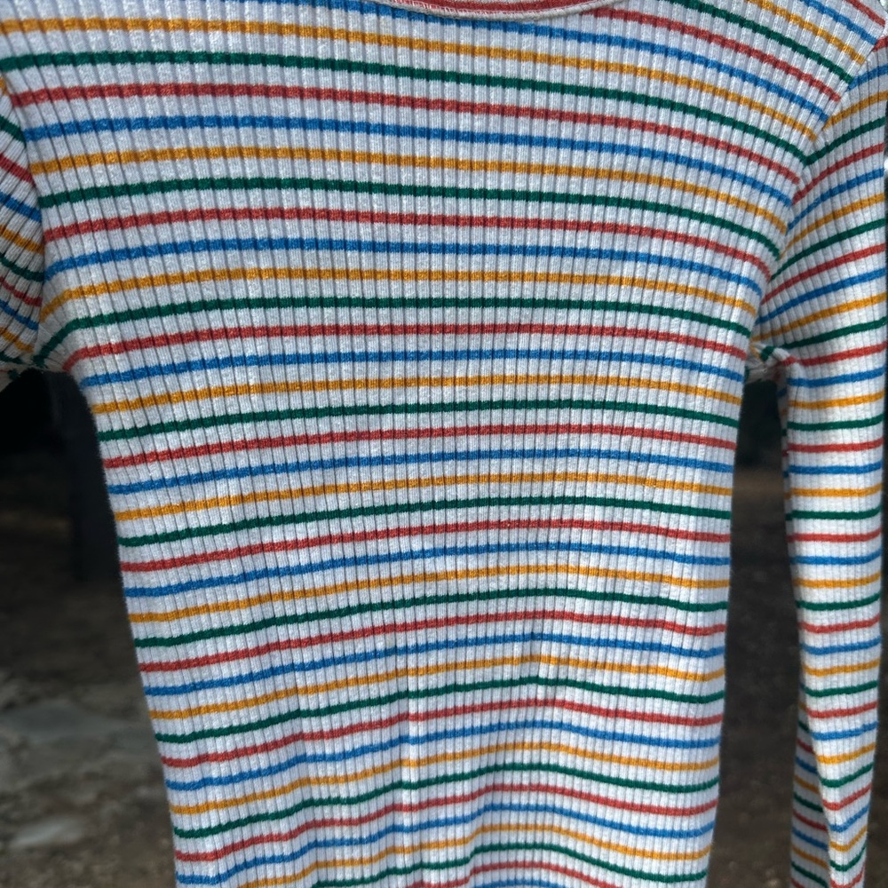 Molo Multicolor Striped Ribbed Top - Picture 2 of 4